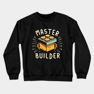 Master Builder Lego Brick Kids Design Crewneck Sweatshirt